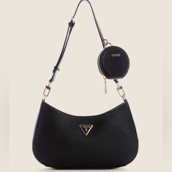 Guess Bags Guess Alexie Shoulder Bag Black Poshmark